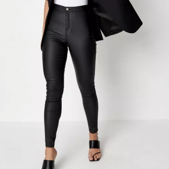 MISSGUIDED | Vice high waisted coated skinny jeans - Picture 8 of 8